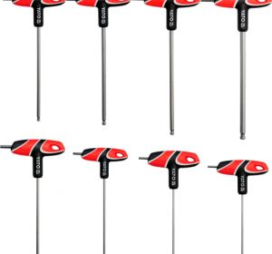 T-Handle Hex Key with Ball 8pcs/Set Yato Brand YT-05597