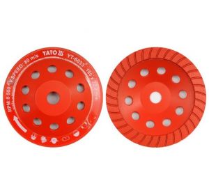 Diamond Grinding Cup Wheel 180mm x 22.2 Segment Size: 5.0 x 20mm Yato Brand YT-6033