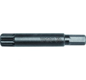 Impact Screwdriver Bit 8mm x 70mm Spline M12 20pcs/Box Yato Brand YT-7975 (99386)