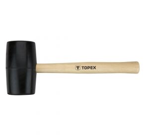 Rubber mallet 63mm/680g, hard wood handle