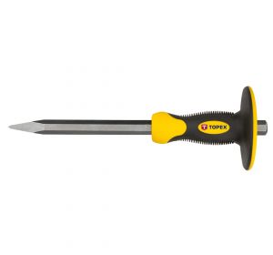 Point chisel with protector, 4 x 19 x 300mm CrV