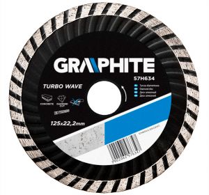 Diamond disc 125mm, Turbo Wave
