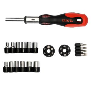 Ratchet Screwdriver 34Pcs  Double Blister Yato Brand YT-2808