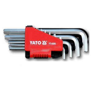 Hex Key 10Pcs  2-12Mm Cr-V Yato Brand YT-0508