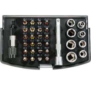 Screwdriver Bit & Socket Set 1/4
