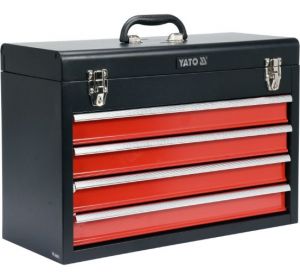 Metal Tool Box 4 Drawers 218 x 360 x 520mm Yato Brand YT-08874