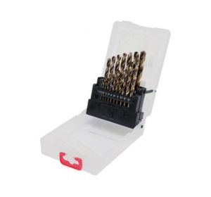Twist Drill Bit Co-HSS 19pcs/set 1-10mm in Clear Plastic Box Yato Brand YT-41604
