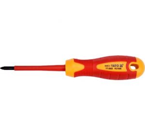 Insulated Combidrive Screwdriver PZ1 x 80mm VDE-1000V Yato Brand YT-2825