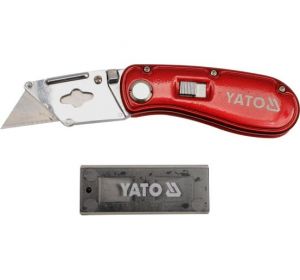 Folding Lock-Back Utility Knife 61 x 33 x 0.5mm Yato Brand YT-7534