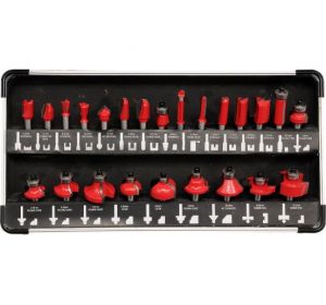 Router Bit 24pcs/set 8mm Alluminium Case Yato Brand YT-6801