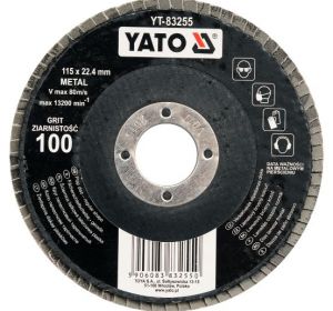 Flap Disc Gr.40 Rugular Shape Fibre Glass Backing 115mm  YT-83252