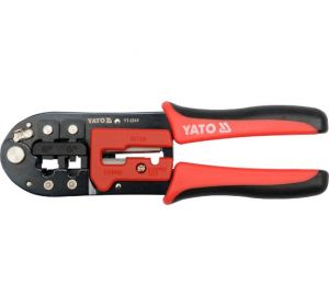 Ratchet Crimping Plier Telephone/Data 200mm RJ45/RJ11 Yato Brand YT-2243