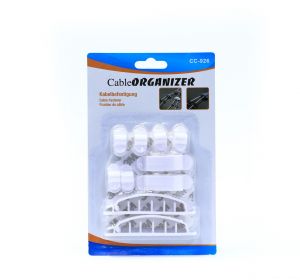 Wire Clip Orgnizer with 3M adh- 10PCs Blister card