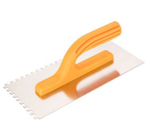 Stainless steel float - 280 x 130mm, 6 x 6 x 6mm teeth