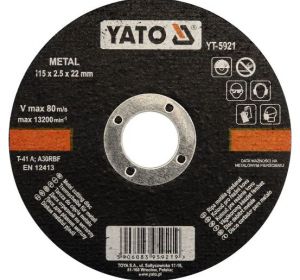 Metal Cutting Disc 115 x 2.5 x 22mm Yato Brand YT-5921