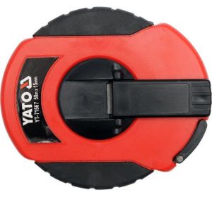 Measuring Tape Fibre Glass Blade 50M x 13mm ABS case Hanger Card  YT-71567