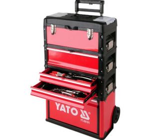Trolley Tools Box w/Wheel 2 Compartments+2 Drawers Yato Brand YT-09101
