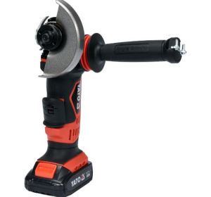 Cordless Angle Grinder 125mm 18V w/1 x 2.0Ah Battery & Quick Charger Color Box Yato Brand YT-82826