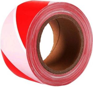 SPEEDYBEE WARNING TAPE WHITE & RED 3'*100 YARD