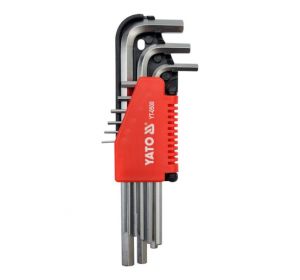 Hex Key 9Pcs  2-10Mm Cr-V Yato Brand YT-0502