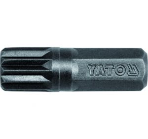 Impact Screwdriver Bit 8mm x 30mm Spline M10 20pcs/Box Yato Brand YT-7932 (99350)