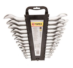 Double open end spanner set 12 pcs, 6-32mm CV