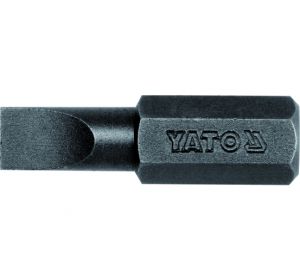 Impact Screwdriver Bit 8mm x 30mm Slotted 6.5mm 50pcs/Box Yato Brand YT-7892 (99348)