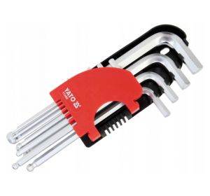 Hex Key With Ball 10Pcs  2-12Mm Crv Yato Brand YT-0509