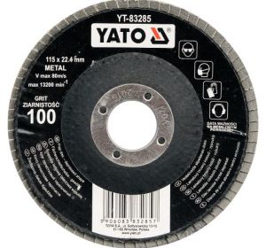 Flap Disc Gr.36 Depressed Shape Fibre Glass Backing 115mm  YT-83281