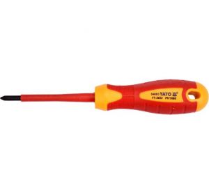 Insulated Philips Screwdriver PH1 x 80mm VDE-1000V Yato Brand YT-2822