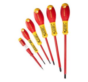 Screwdriver Set 6Pcs SL + PZ Insulated (VDE) 0- 65-443 FatMax Stanley 