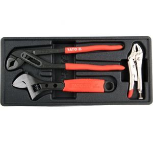 Drawer Insert With Pliers & Adjustable Wrench 3pcs Yato Brand YT-55473