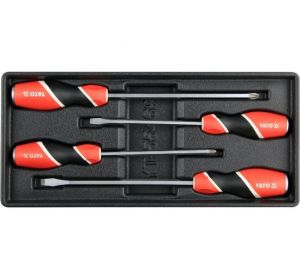 Drawer Insert With Go-Through Screwdrivers 4pcs Yato Brand YT-55469